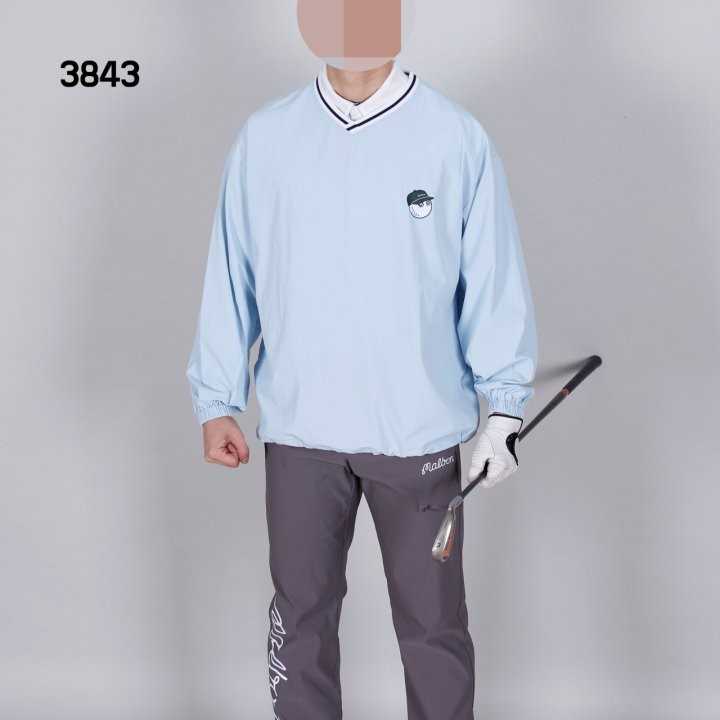 말본 남자 3843 V피스테 바람막이 티셔츠(2color)