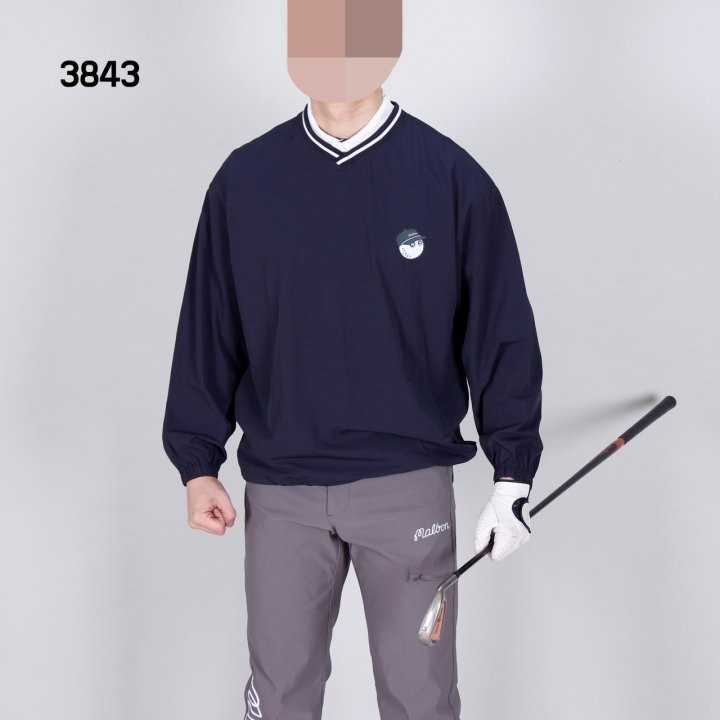 말본 남자 3843 V피스테 바람막이 티셔츠(2color)