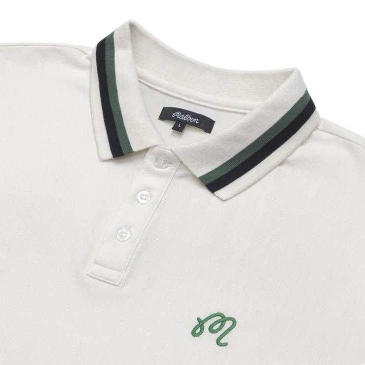 말본 남자 3564 자수 PK 반팔 카라티(2color)