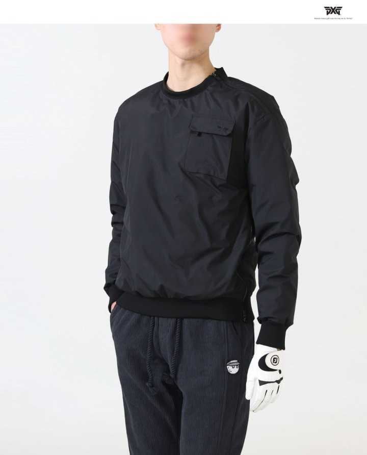 PXG 다운 지퍼 아노락 맨투맨(2color)