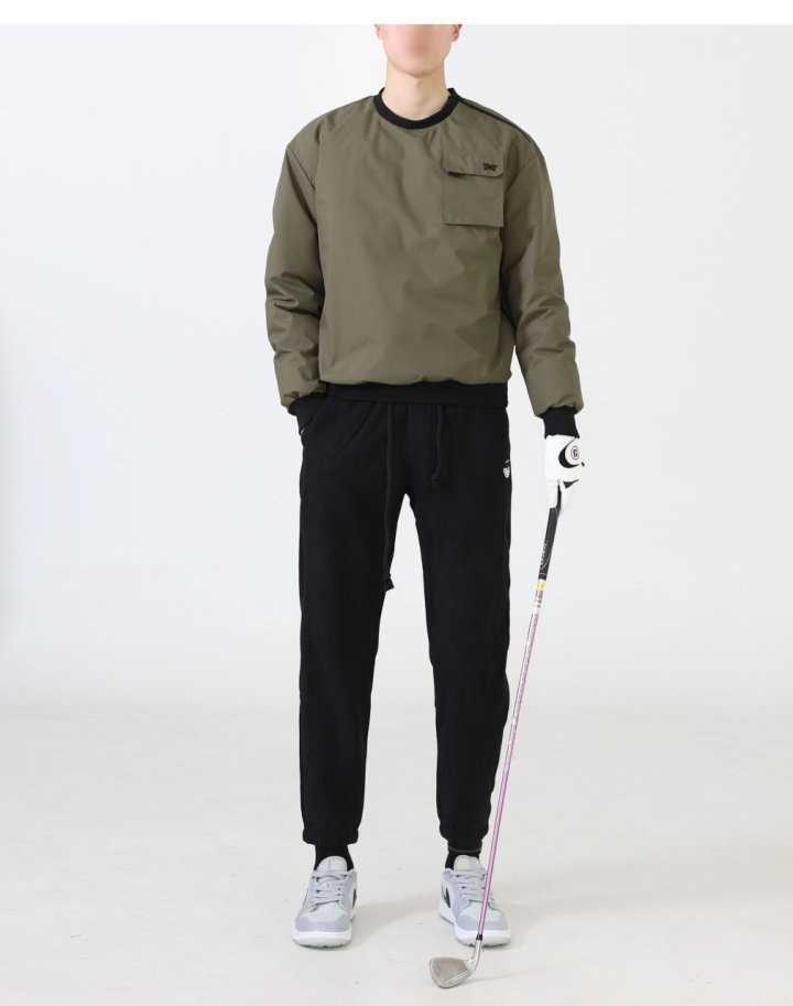 PXG 다운 지퍼 아노락 맨투맨(2color)