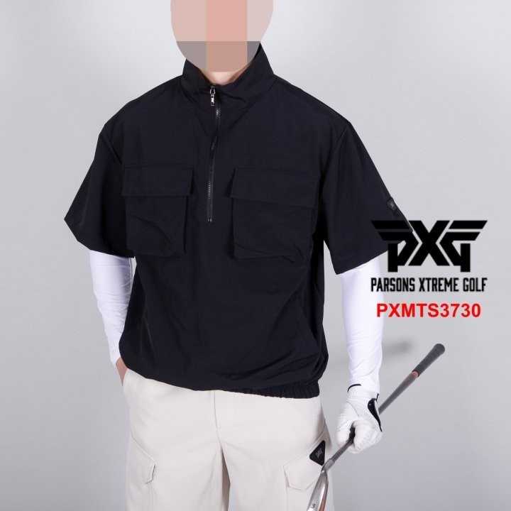 PXG 남자 PXMTS3730 투포켓 반팔 바람막이 아노락(2color)