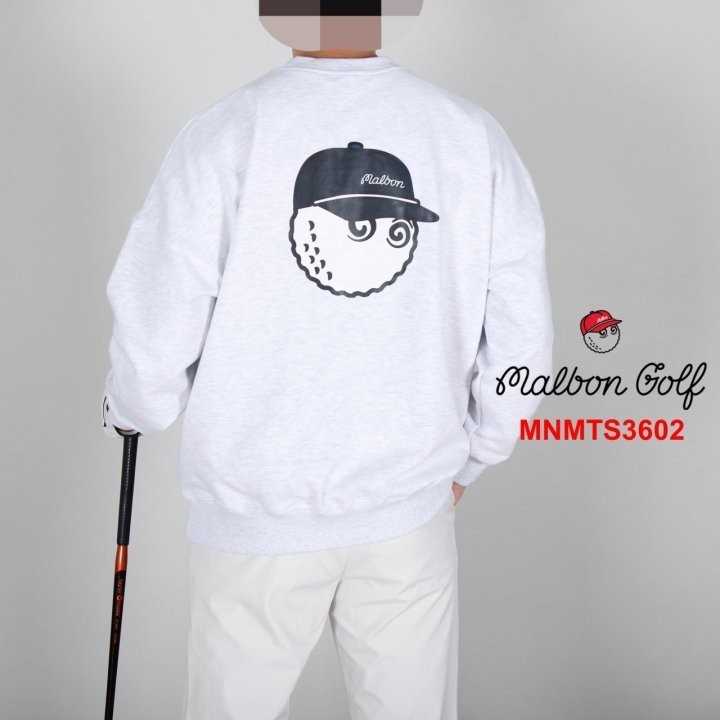 말본 남자 MNMTS3602 로고 하이브리드 맨투맨 티셔츠(3color)