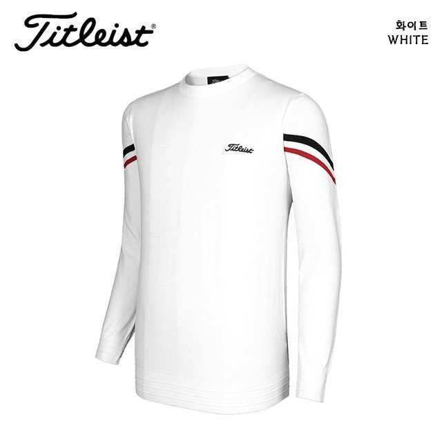 타이틀리스트 자수 로고 포인트라인 니트(2color)