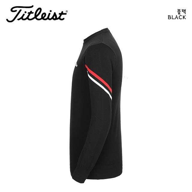 타이틀리스트 자수 로고 포인트라인 니트(2color)