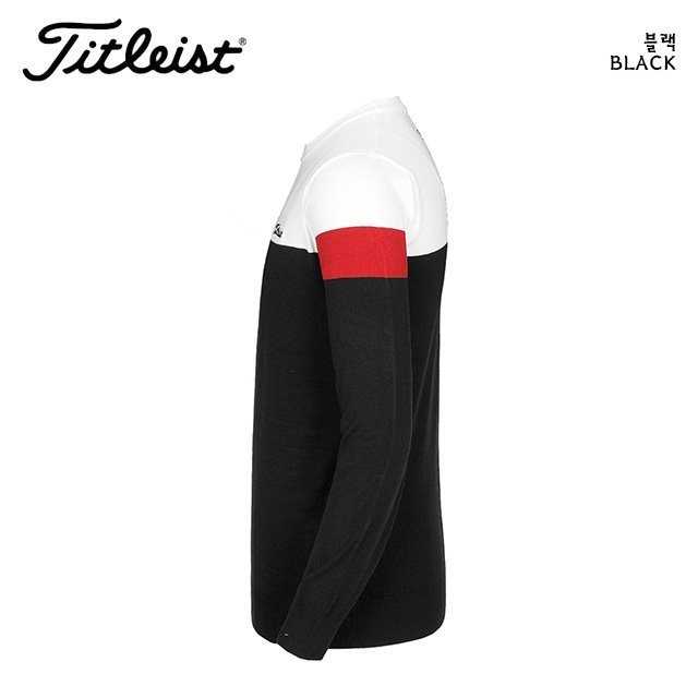 타이틀리스트 자수 로고 그리 니트(3color)