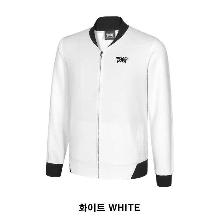 PXG 와플 코튼 블루종 풀집업 자켓(2color)