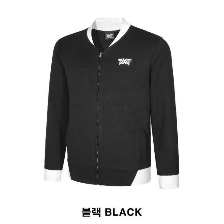 PXG 와플 코튼 블루종 풀집업 자켓(2color)