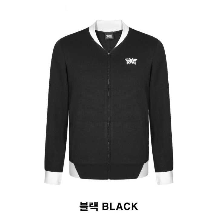 PXG 와플 코튼 블루종 풀집업 자켓(2color)