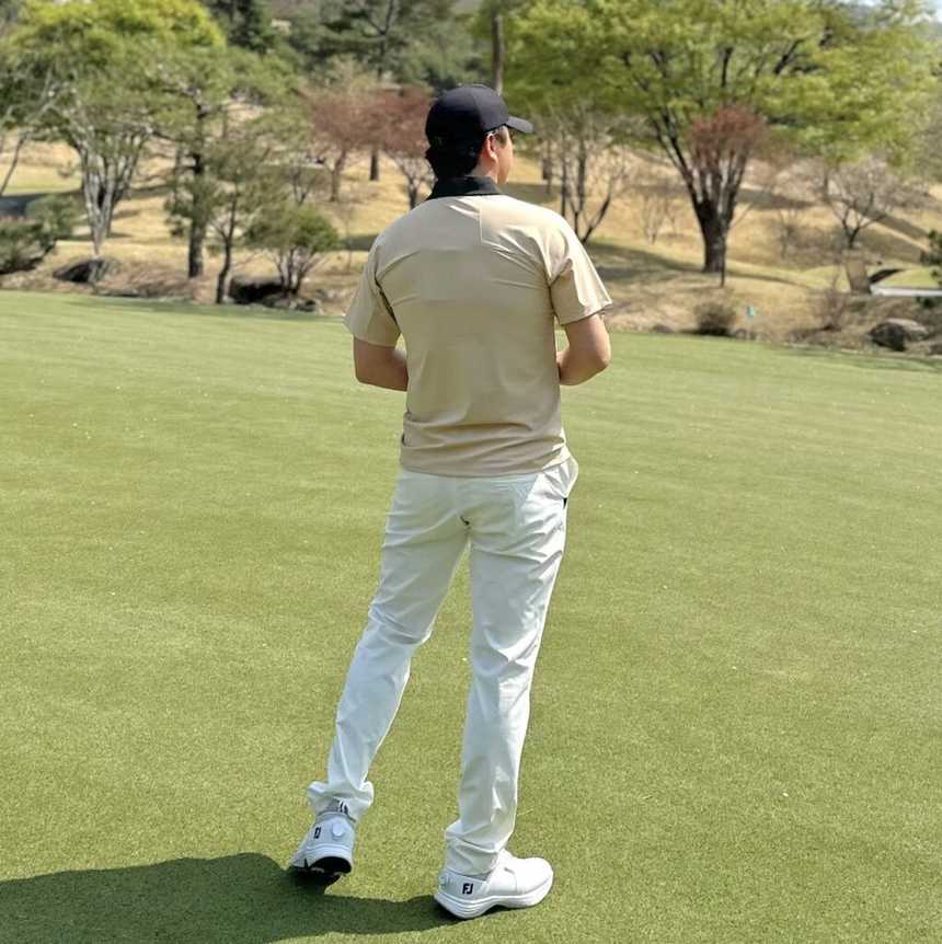 PXG 썸머 로고 포인트 카라 셔츠 티셔츠(2color)