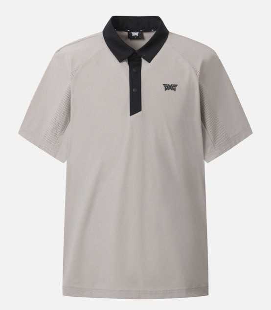 PXG 썸머 로고 포인트 카라 셔츠 티셔츠(2color)