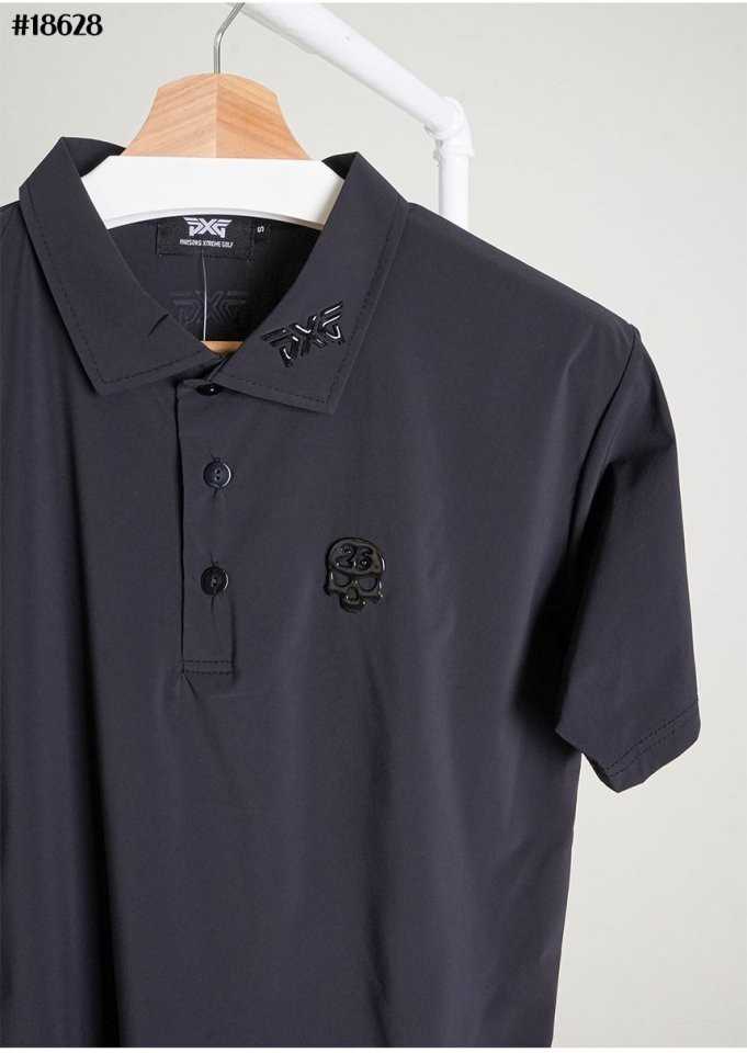 PXG 남성 썸머 스컬 로고 패치 쿨링 셔츠(2color)