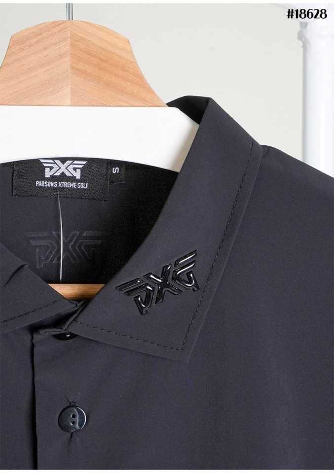 PXG 남성 썸머 스컬 로고 패치 쿨링 셔츠(2color)