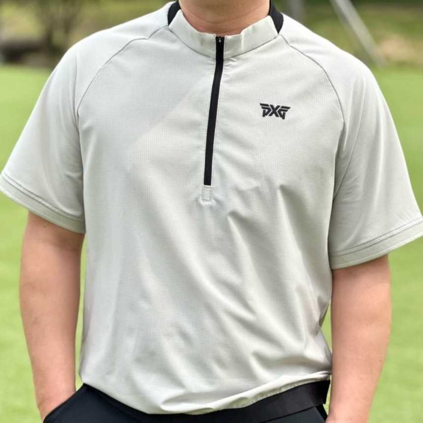 PXG 남성 썸머 로고 숏 슬리브 아노락 자켓