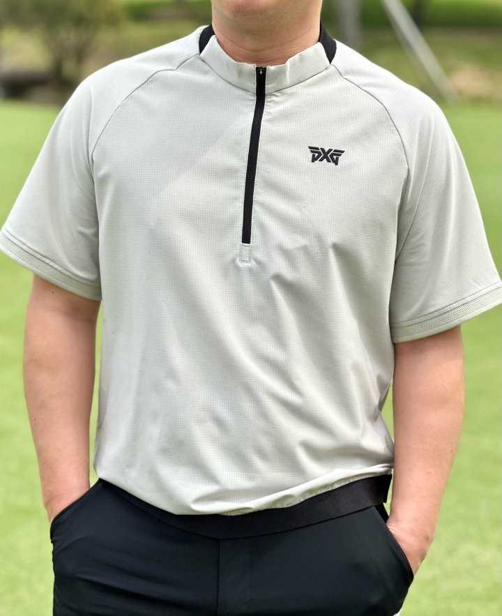 PXG 남성 썸머 로고 숏 슬리브 아노락 자켓