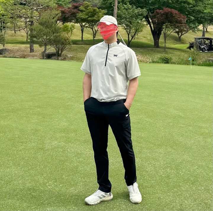 PXG 남성 썸머 로고 숏 슬리브 아노락 자켓