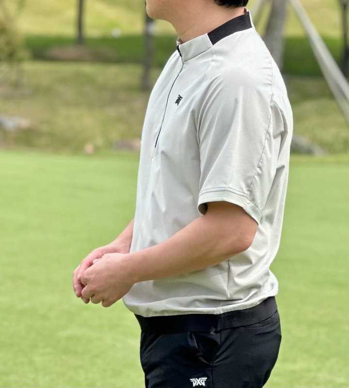 PXG 남성 썸머 로고 숏 슬리브 아노락 자켓