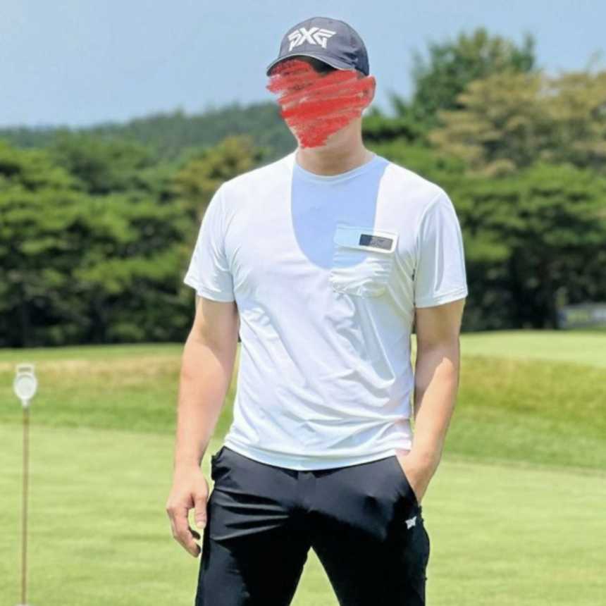 PXG 맨즈 썸머 빅로고 라운드 넥 티셔츠(2color)