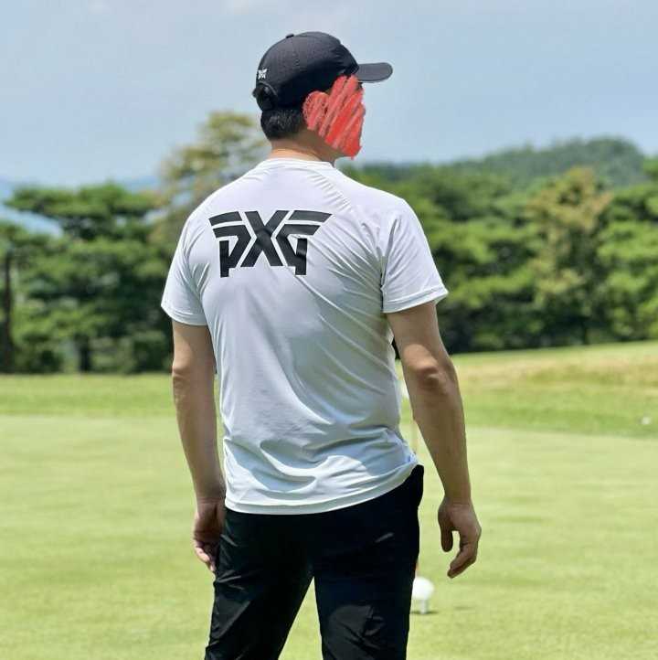 PXG 맨즈 썸머 빅로고 라운드 넥 티셔츠(2color)