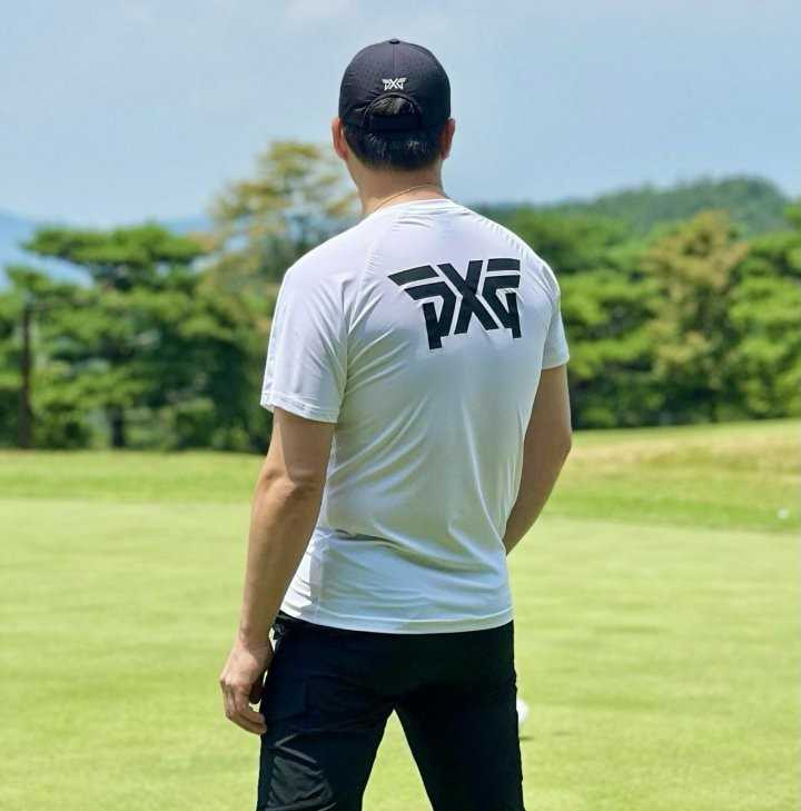 PXG 맨즈 썸머 빅로고 라운드 넥 티셔츠(2color)