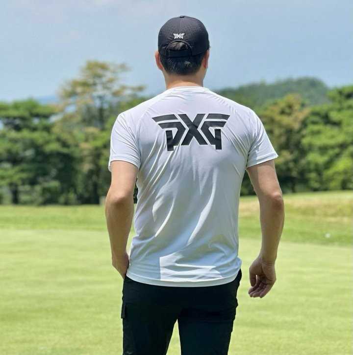 PXG 맨즈 썸머 빅로고 라운드 넥 티셔츠(2color)