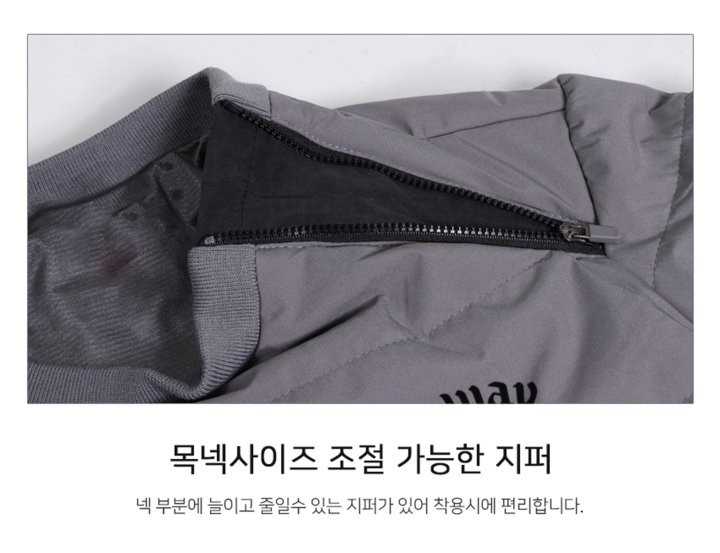 캘러웨이 숄더지퍼 패딩 맨투맨(2color)