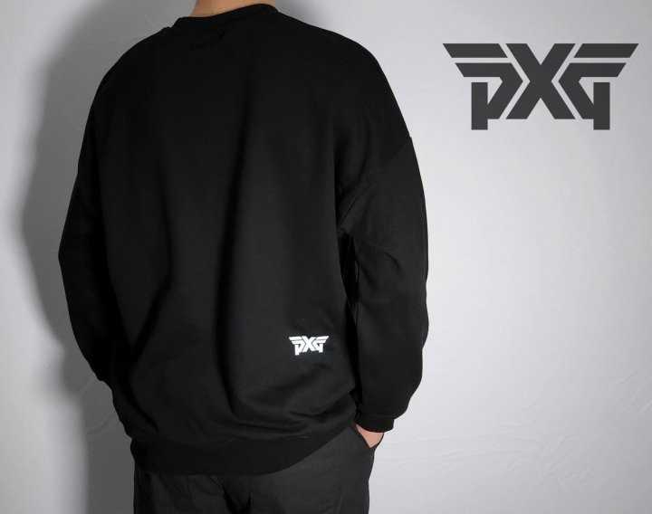 PXG G. 카모플라주 빅 로고 나염 쭈리 세미오버핏 맨투맨(2color)