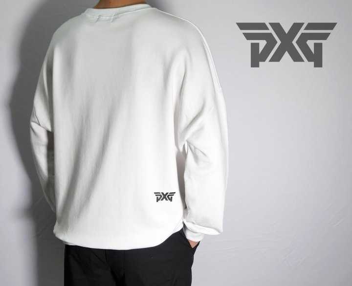 PXG G. 카모플라주 빅 로고 나염 쭈리 세미오버핏 맨투맨(2color)