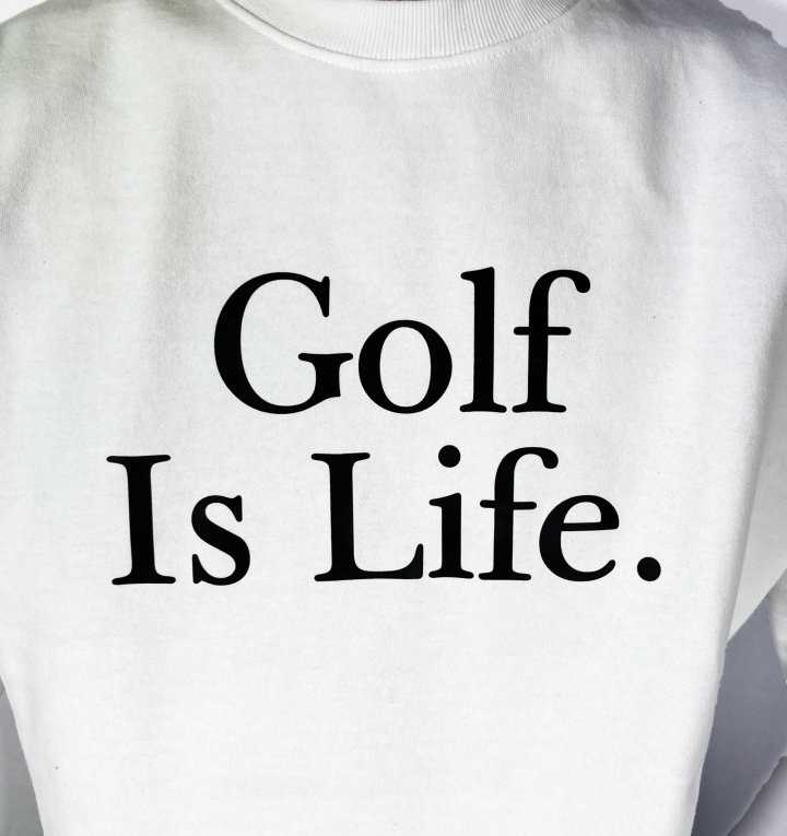 말본 “GOLF IS LIFE” 레드캡 세미오버핏 쭈리 맨투맨(2color)
