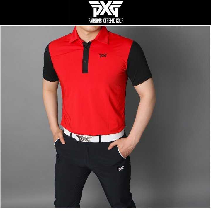 PXG 남성 스판 메쉬 반팔 카라티(3color)