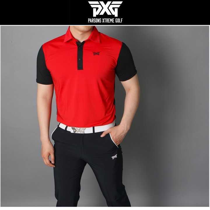 PXG 남성 스판 메쉬 반팔 카라티(3color)