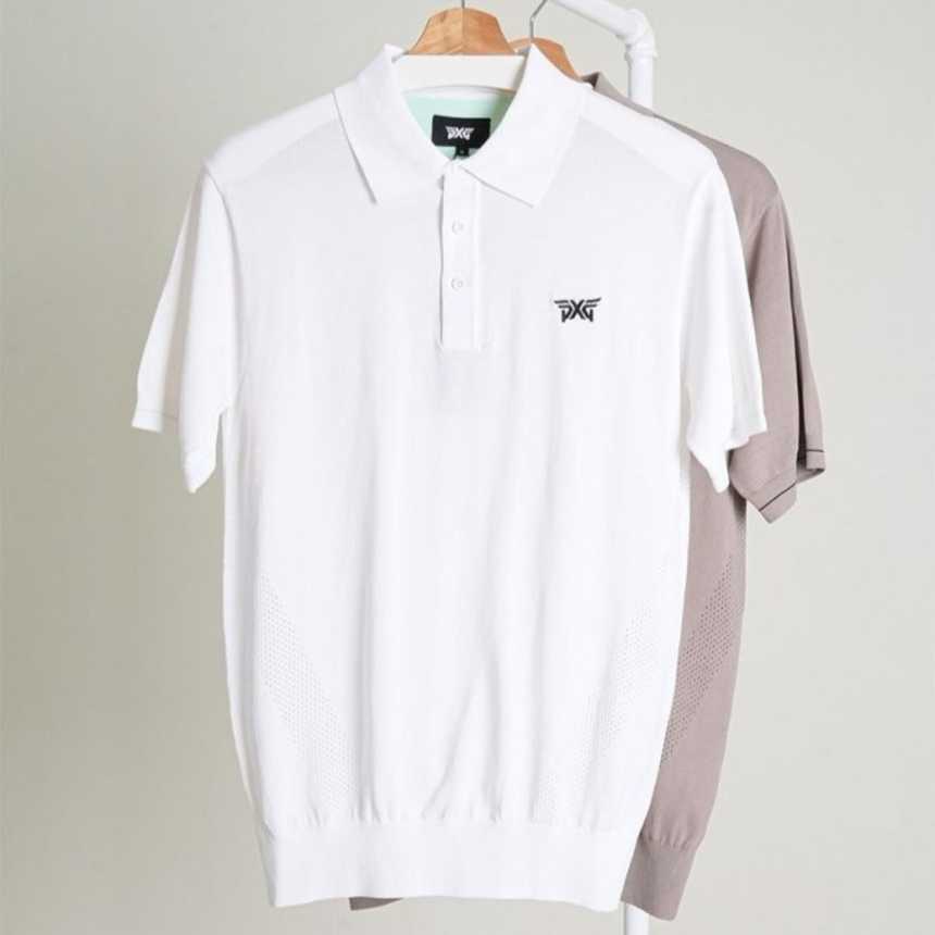 PXG 남성 썸머 카라 숏 슬리브 니트(2color)