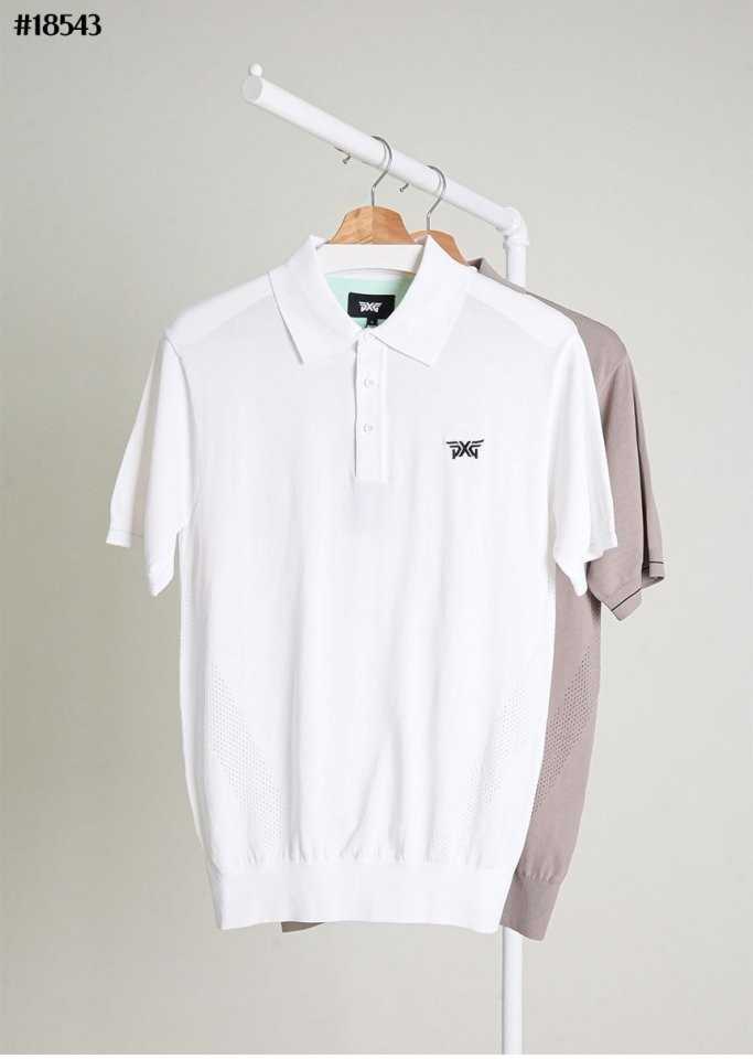 PXG 남성 썸머 카라 숏 슬리브 니트(2color)