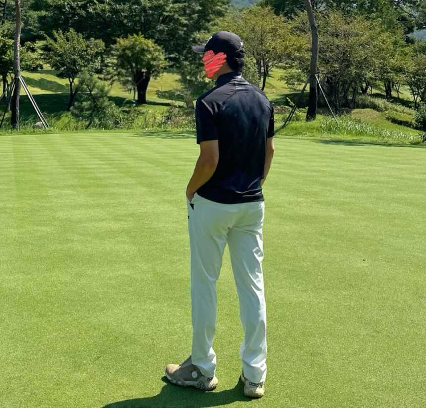 PXG 맨즈 스컬 모티브 패턴 카라 반팔 티셔츠