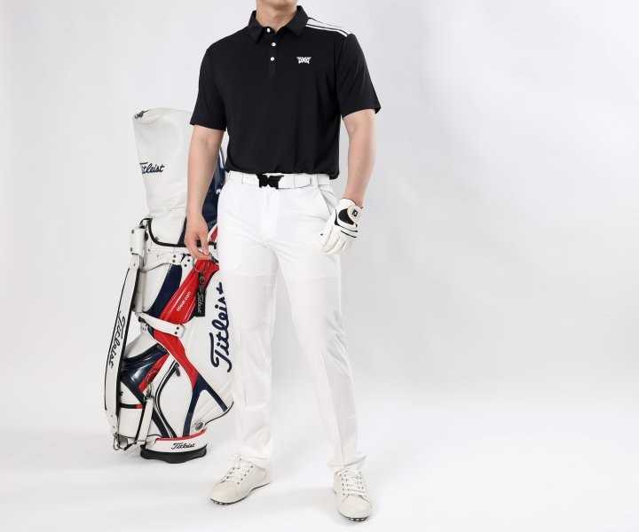 PXG 남성 싱글 숄더 투라인 스판 반팔(2color)