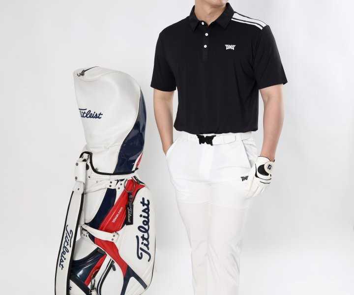 PXG 남성 싱글 숄더 투라인 스판 반팔(2color)