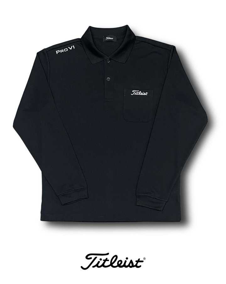 타이틀리스트 PRO V1 로고 드라이 스트레치 포켓 PK 카라넥 티(3color)