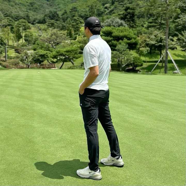 PXG 맨즈 썸머 니트 하이브리드 카라 반팔티(2color)