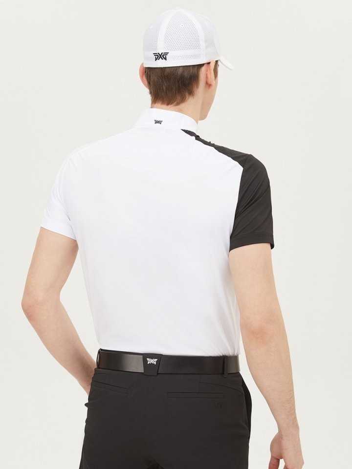 PXG 남성 어깨 메쉬 반집업(2color)