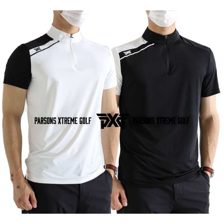 PXG 남성 어깨 메쉬 반집업(2color)