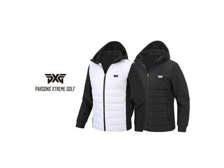 PXG 남성 P후리스 경량 후드 패딩집업(2color)
