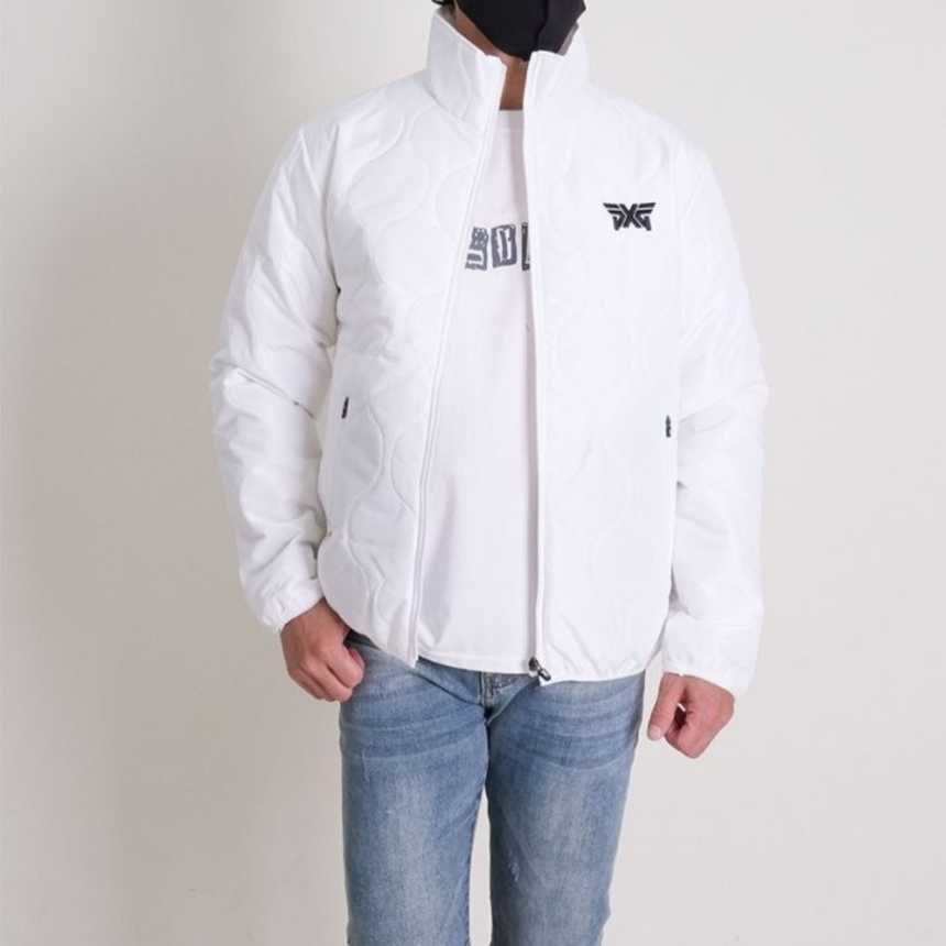 PXG 남성 하이브리드 하이넥 퀄팅 풀 집업 자켓(2color)