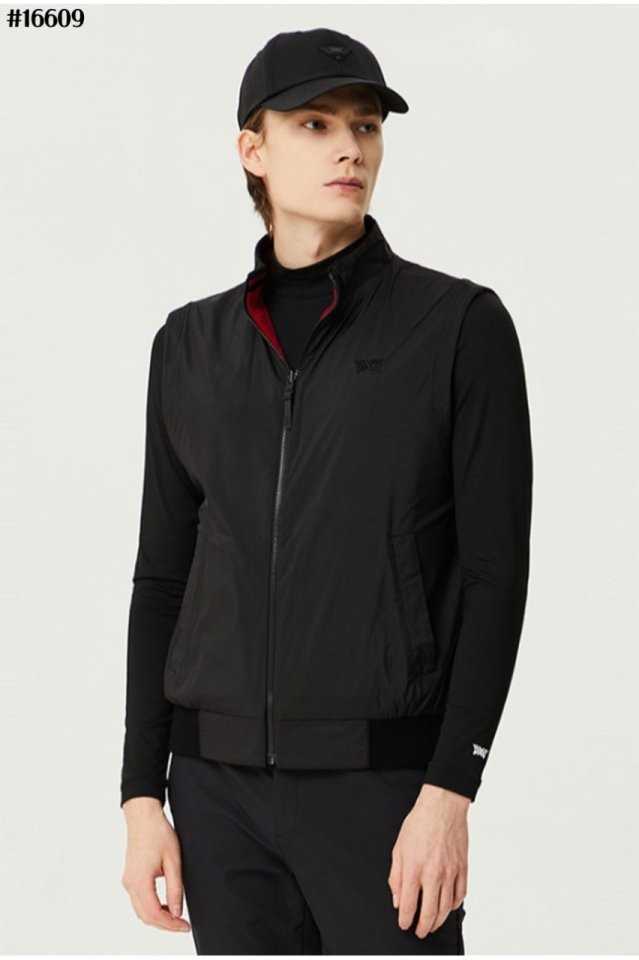 PXG 남성 양면 리버서블 풀집업 니트 베스트(2color)