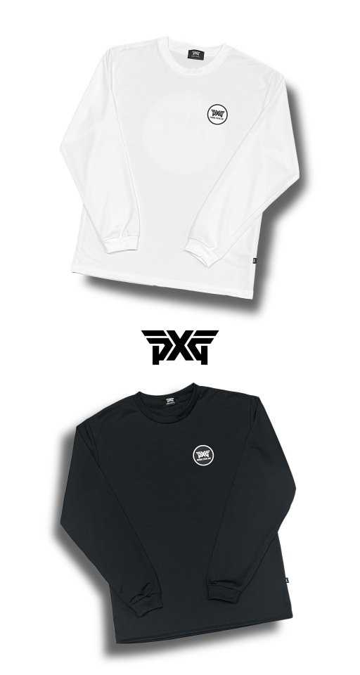 PXG 남성 클래식라운드 빅 로고 드라이 스트레치 라운드 롱 슬리브(2color)