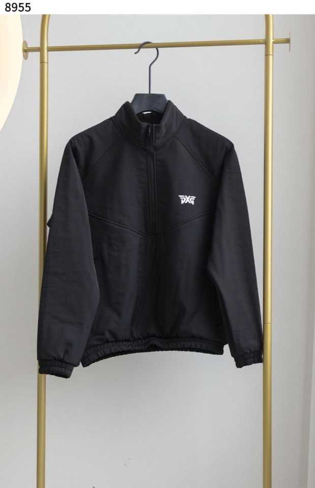 PXG 남성 수입고급 하프 집업 긴팔 티셔츠