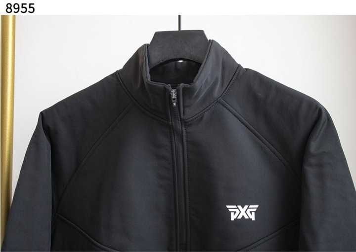 PXG 남성 수입고급 하프 집업 긴팔 티셔츠