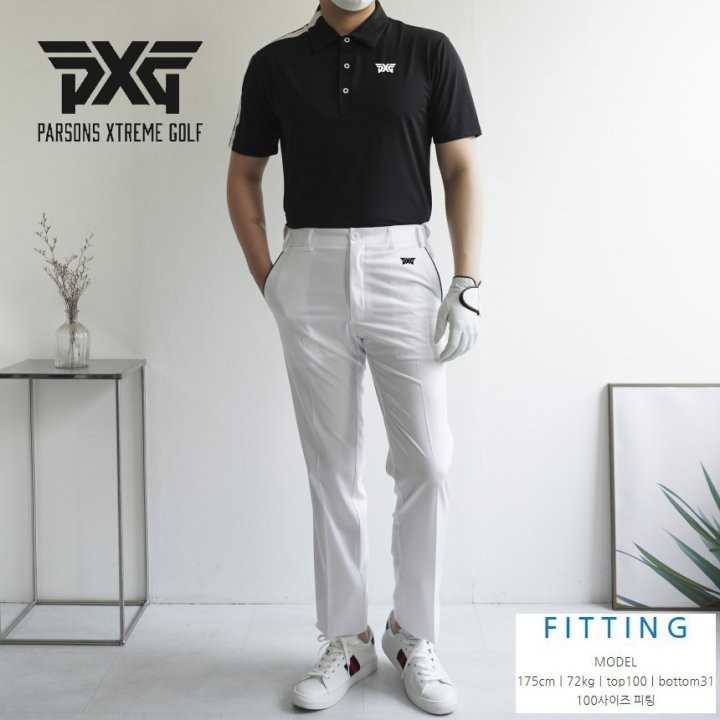 PXG 남성 숄더 원라인 스판반팔티(2color)