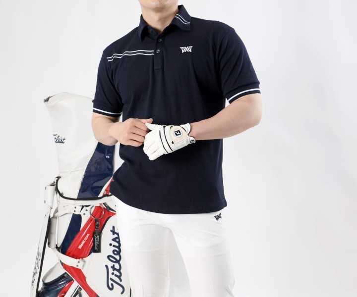 PXG 남성 테이프 면 카라 반팔(2color)