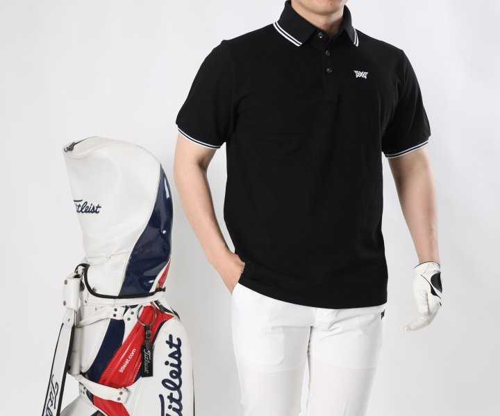 PXG 남성 포인트카라 면 반팔(4color)