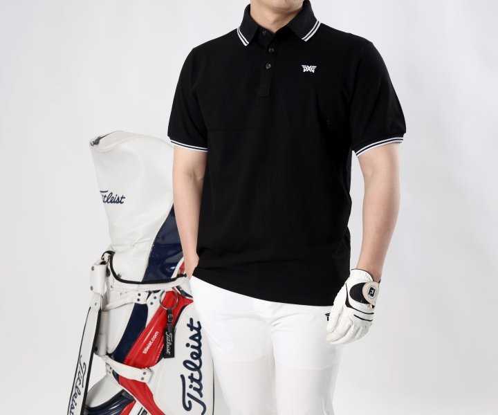 PXG 남성 포인트카라 면 반팔(4color)